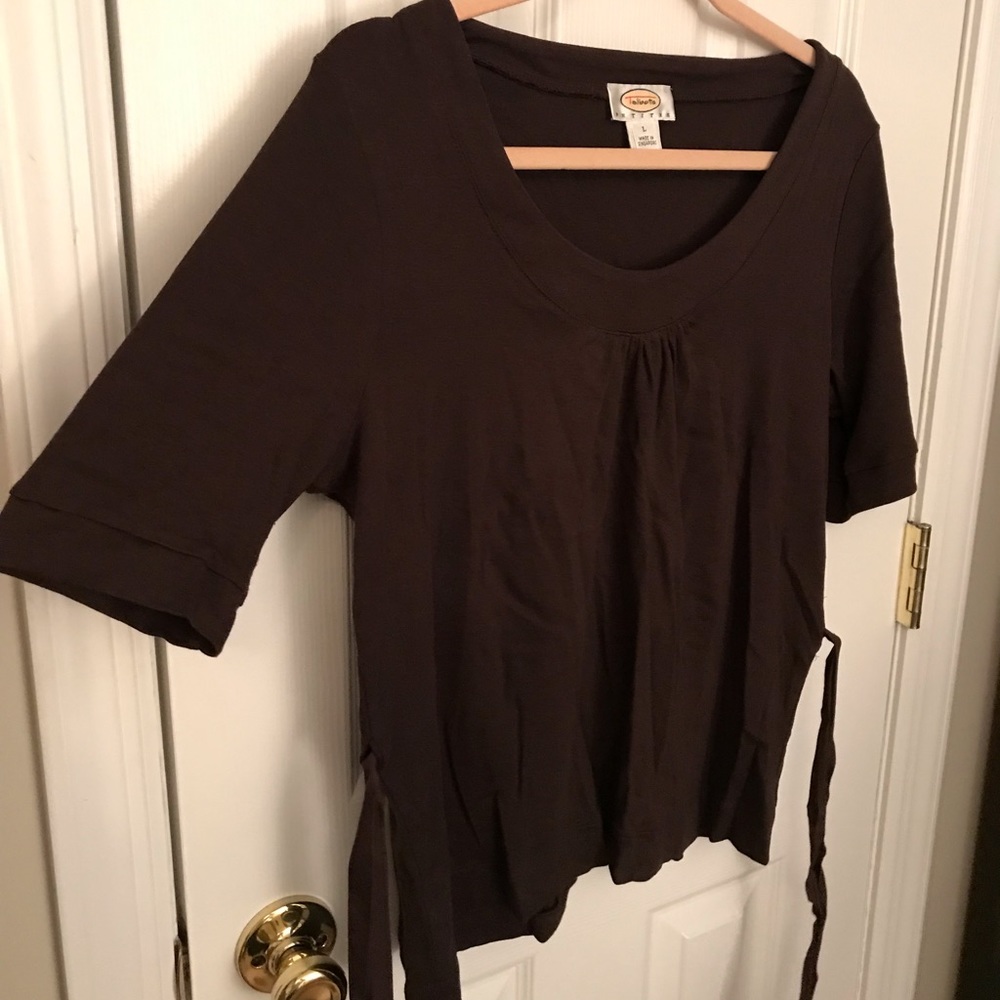 Brown Talbots cotton top. Bundle promo: send offer - 5 items for $35 🌸 - Picture 7 of 7